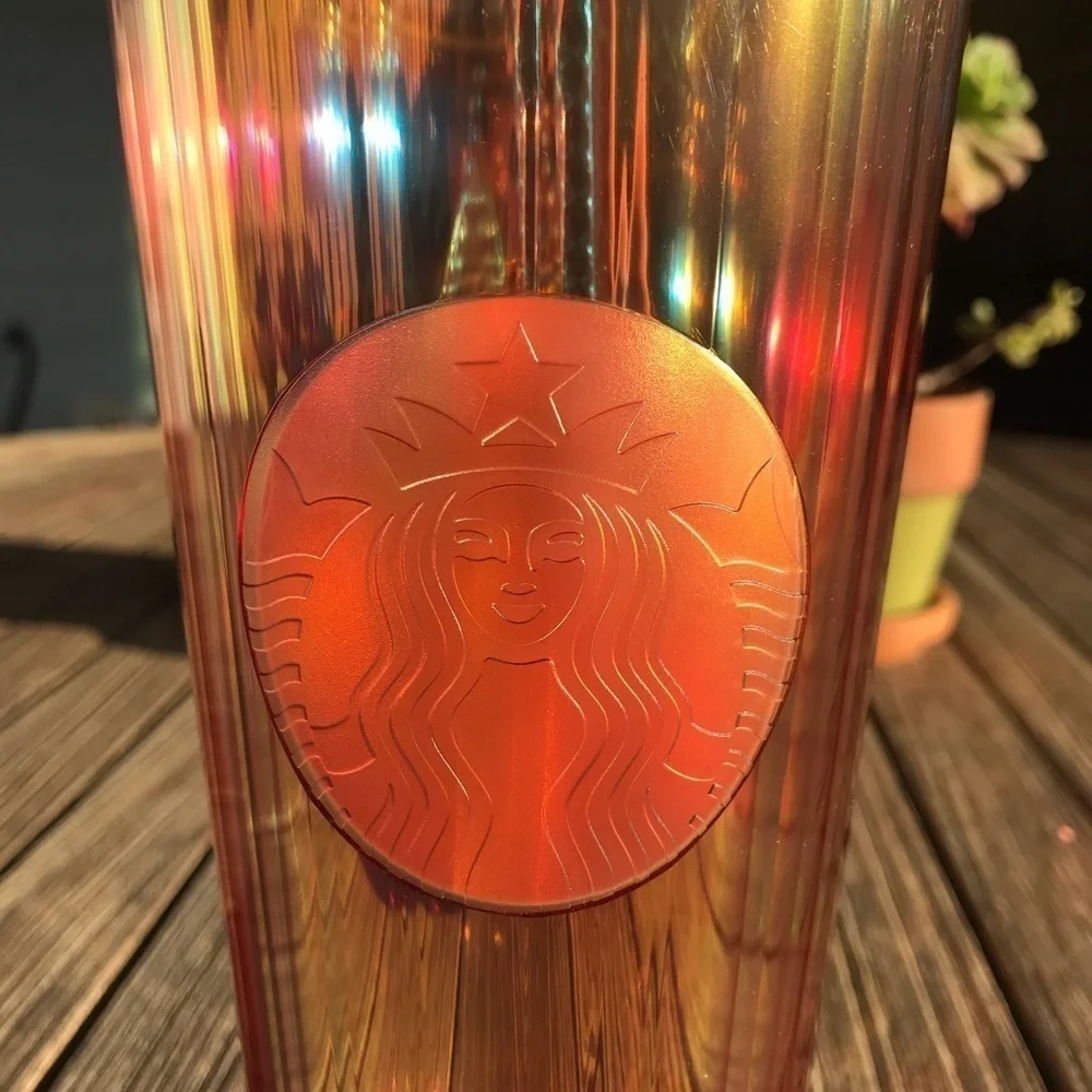 Starbucks Summer 2020 Rose Gold Dome Lid T…